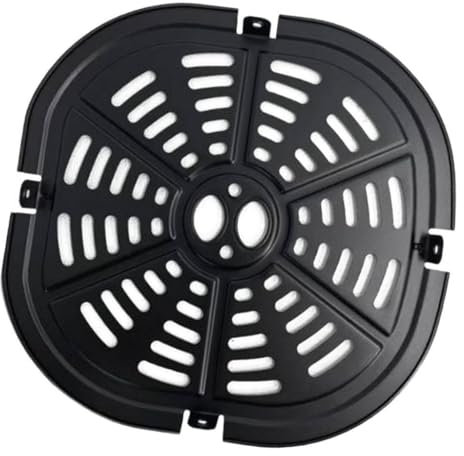 Fenteer Pan de Reemplazo de Freidora de Aire, Air Fryer Grill Pan, Partitura de La Rejilla de Aire Freidora Conveniente, Placa de Parrilla, Plato para Verduras, Rejilla para Pizza de Pollo Bistec