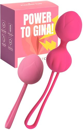 MySecretCase Palline Kegel Donne - Set Di Palline Vaginali Sextoys Pavimento Pelvico, Palle Kegel Ginnastica Pelvica Per Donna, Palla Gravidanza Allenamento Pavimento Pelvico Strumenti (Rosa)
