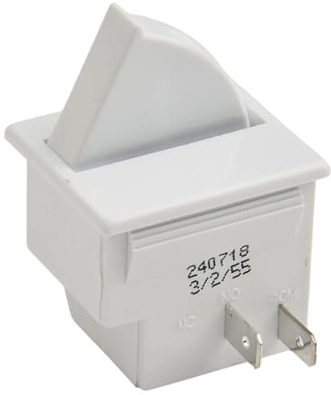 Kontrollschalter für Kühlschranktürlicht, 2/3-polig, 250 V AC 5 A, verschleißfeste Kunststoffkonstruktion, langlebiger Betrieb (2 normalerweise offen)