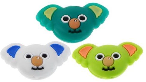 Alipis Ammortizzatori da Tennis in Silicone a Forma di Koala, Set da 3 Smorzatori per Corde Racchetta, Antivibrazione Leggeri per Protezione Polso e Gomito in Partite Sportive