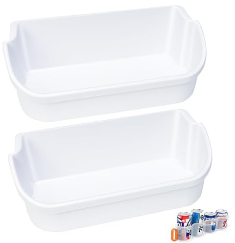 [2 PACK] UPGRADED 240356401 Refrigerator Door Bin Compatible with Frigidaire Door Shelf Replacement Parts AP2116036 Frigidaire Gallery Shelf Replacement FFHS2611PFEA FFHS2611LBRA FFSS2614QS4A Door Bin