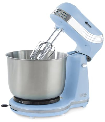 RISE BY DASH Aqua Sky 3 qt. Cap. 6 Speed Stand Mixer