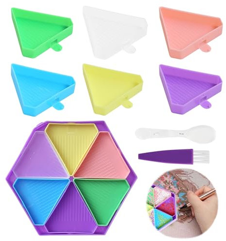 HANIUTTY Diamond Painting Schiffchen, Zubehör Tray für Diamantperlen Bastelzubehör