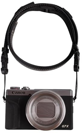 VOVMOEYA G7X MARK III Correa para el cuello de la cámara, correa ajustable de poliuretano para fotógrafos, para Fujifilm/Nikon/Canon/Sony/Minolta/Panasonic/SLR/DSLR