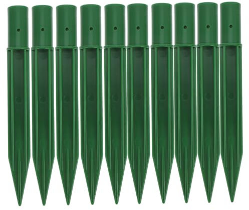 Toyvian 10 Piezas Luz De Antorcha Navideña Estacas De Jardín Soportes Para Reflectores Estacas De Tierra Para Iluminación Caminos Exteriores Paisajismo Para Luces Solares