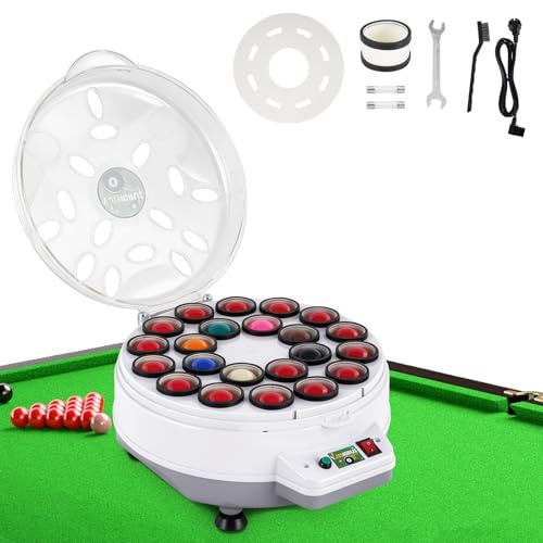 YJINGRUI Billiard Ball Polisher and Cleaner 22 Balls Pool Ball Cleaner