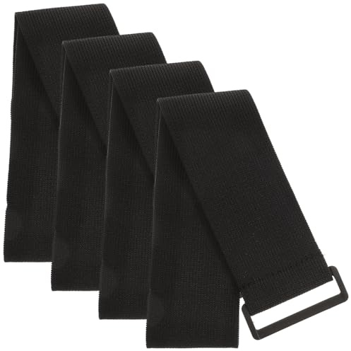 Alipis Lot de 4 Sangles Élastiques 50X500 MM à Crochets et Boucles Bracelets de Sport Polyvalents pour Gestion des Câbles et Serrage Bagages Sangles Réutilisables Multi-Usages pour