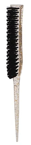 Yinhing Spazzola per Cotonare a Coda di Topo Spazzola per Capelli Cotonata per Cotonatura con Manico Glitterato Setole Morbide in Nylon per Acconciature Voluminose Styling della (GOLD)