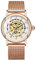 rorios Armbanduhren Damen Automatische Mechanische Uhren Leuchtend Skelett Zifferblatt Edelstahl Band Damenuhren
