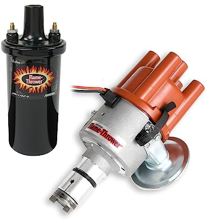 PerTronix Bundle015 Ignition Kit - Includes D186504 Electronic Ignition Distributor and 40611 Flame Thrower Coil, Compatible with VW Type 1 Engine, Plug and Play with Ignitor Vacuum Advance