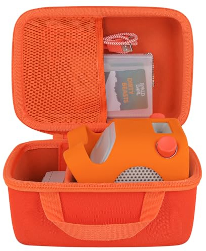 co2CREA Hard Case for Yoto Player 4th 3rd Kids Audio Speaker, Orange