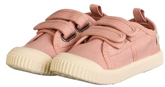 Sterntaler Sneaker tinta unita – Scarpe sportive per bambini in tela – Scarpe estive per bambini con suola antiscivolo – Scarpe unisex con chiusura in velcro, Rosa opaco, 31 EU