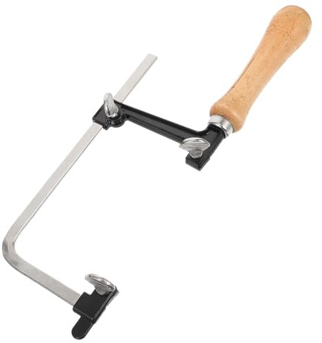 HOMSFOU Scie à Main u Avec Manche Outil Polyvalent Pour Travail Du Bijouterie Scie à Métaux Légère Pour Modèles Et Sculpture De Précision