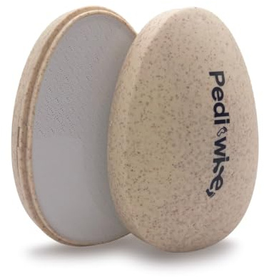 PEDI-WISE Egg Nano Glass Foot File and Callus Remover Pumice Stone for Hard Skin Removal