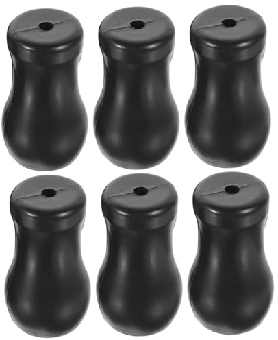 JECOMPRIS 6 Pezzi Pomelli in PVC per Cordini Tende Accessori Resistenti per Tende e Ventilatori Pendenti per e Lampade Kit per da Te