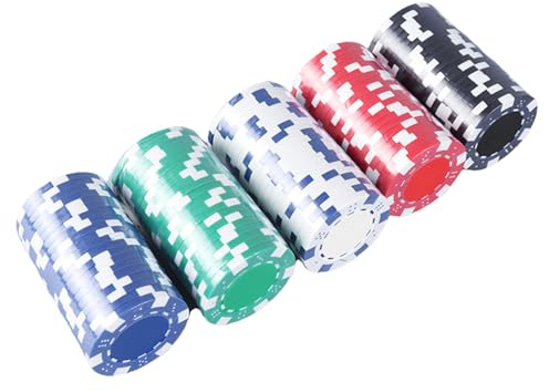 Counting Counters Poker Chips - Safe Poker Chip Sets, Durable Tokens | Complete Ṕoker Chips Set with Aluminum Case for Texas Hold'Em, Blackjack, Card Games, Home or Club Use