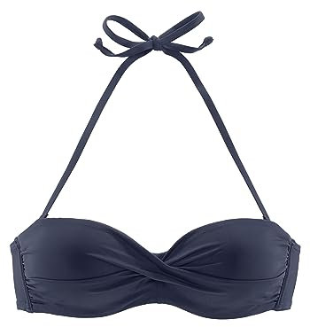 s.Oliver Damen Bügel-Bandeau-Top JPF-27 Bikinioberteil, Marineblau (Marine 24), 38D