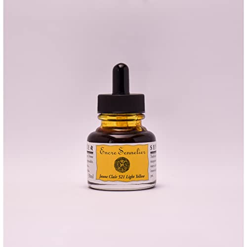 Sennelier Encre à dessin, flacon de 30 ml, jaune clair