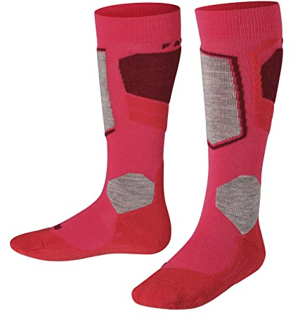 FALKE Enfants SK4 Advanced Mi-bas anatomique Skiing Laine, Fibre artificielle