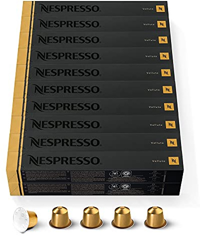 Nespresso Original – Bundle 200 Capsules de café Volluto – Intensité 4 – Pour Espresso & Cappuccino Recette Lait – (20 étuis de 10)