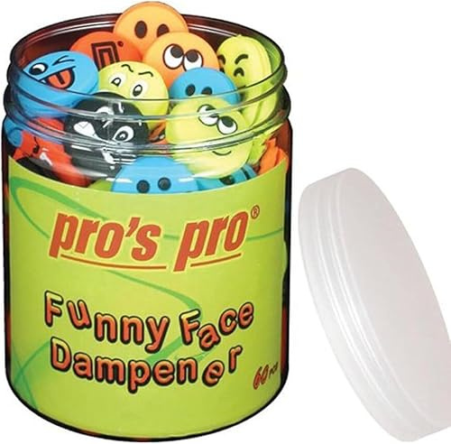 Generisch Pros Pro Funny Face 60er Box Vibrationsdämpfer Tennis