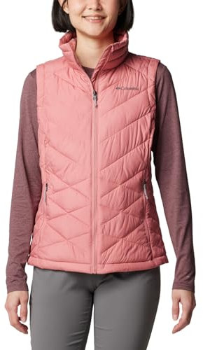Columbia Heavenly II Damen-Daunenweste, Rosa Agave, XXL