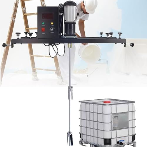 Mezclador de cemento,Máquina agitadora de pintura de 980W,Herramienta de agitación de forraje de pintura de yeso de mortero mezclador de cemento portátil