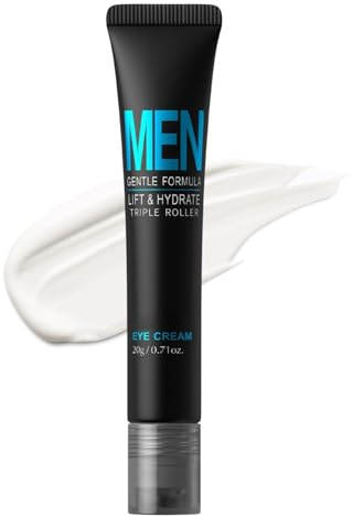 Augencreme für Männer gegen Falten, Augenringe und Tränensäcke, 20g – Eye Cream mit Niacinamid & Hyaluronsäure, Pflege für Männerhaut, Reduziert Tränensäcke, Für erfrischte Augenpflege