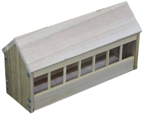 LIXSAZSE Comedero para Palomas, Cuenco de para Madera para pájaros, Materiales confiables, duraderos y Que evitan derrames de Comida, alimento para Palomas, Suministros para el hogar.