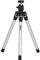 Rollei Compact Traveler Star S3 Plus - Reisestativ mit integriertem Kugelkopf und umkehrbarer Mittelsäule für Makroaufnahmen, inkl. Stativtasche - Silber