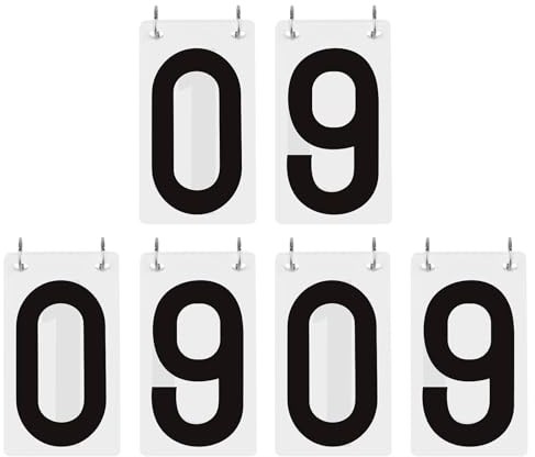 GOGO 6 Stück Sport Anzeigetafeln Portable Table Top Scoreboard Zähltafel