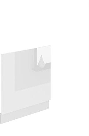 Belini Frontblende für Geschirrspüler PO. Frontblende Geschirrspüler 60 cm Breite. Frontplatte für Spülmaschine ohne Griff, Weiß Hochglanz