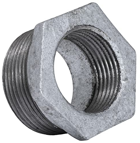 AERZETIX - C64948 - Riduzione maschio/femmina 1 1/4x1'' zincato - in ghisa - raccordo tubo filettato con fermo interno per avvitare - idraulico-riscaldamento impianto di acqua alimentazione