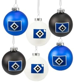 HSV Hamburger SV Christbaumkugeln Weihnachtskugeln Weihnachten 6er Set
