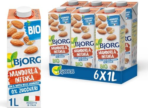 BJORG Bevanda Mandorla Intensa Biologica 0% Zuccheri 6x1L