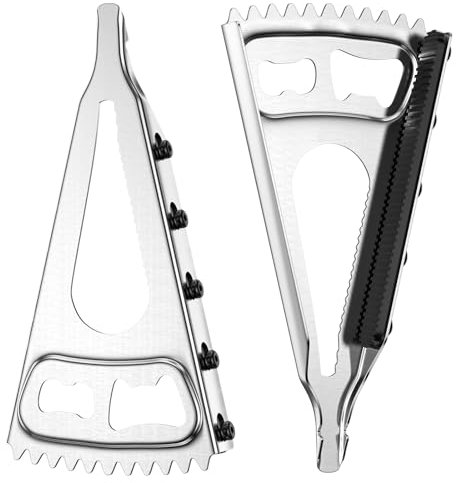 Chiluxendo 2 Pezzi Apribarattoli, Universale Opener Barattolo Forma di V Ispessito, Multifunzione Apribarattoli, Multifunzione Apri Barattolo, Apriscatole Multifunzione, Apribarattolo per Cucina, Bar