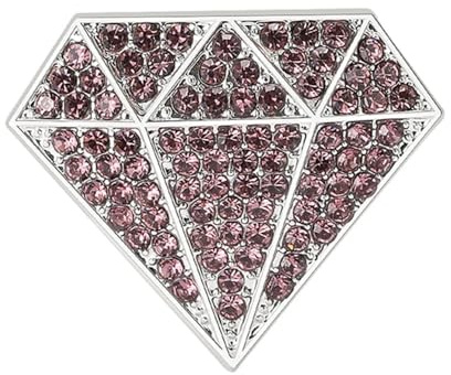Broche Femme Élégante En Zirconium Cristaux Strass En Forme De Diamant Épinglette Pour Costume Robe Chapeau Bijoux Accessoire De Mariage Cadeau Fête Cérémonie Anniversaire Soirée