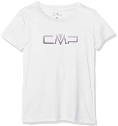 CMP Mädchen T-shirt, Bianco, 176, 39T5675P