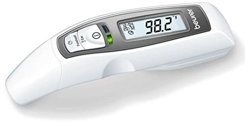 Beurer FT65 Multifunction Infrared Thermometer, 3-in-1 Infrared Thermometer for Adults and Kids, Adult Forehead Mode, Child Forehead Mode, Ear Mode, and Surface Mode, Color Changing Fever Indicator
