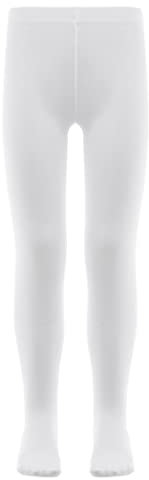 Zaldita Mädchen Strumpfhose Stretch Ballettstrumpfhose Fuß Feinstrumpfhose Tanzstrumpfhose Sport Aerobic Yoga Pilate Weiß 98-104