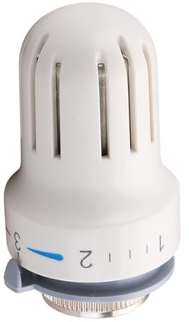 Wengart Thermostatischer Heizkörperkopf WG4006,M30x1,5,Heizsystem-Temperaturregelkopf,Geeignet für Büro-Haushalts-Heizkörperventil,Weiß