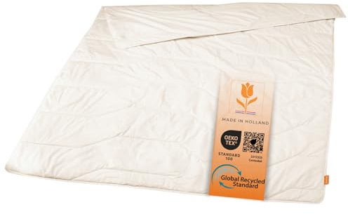 sleepling sommarfilt Lyocell Tencel bomull lätt täcke 155 x 220 cm, vit
