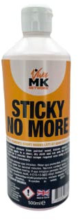 Sticky No More Sticky Label Remover - Effectively removes marks left by adhesives & labels. Also perfect for removing stickers from painted wood, kitchen utensils, glass & ceramics. 500ml.