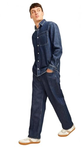 JACK & JONES JJIALEX Jjoriginal SBD 304 Noos Jeans Baggy Fit | Baggy fit, Semplice, Casual, Temperatura massima 30°C ciclo normale