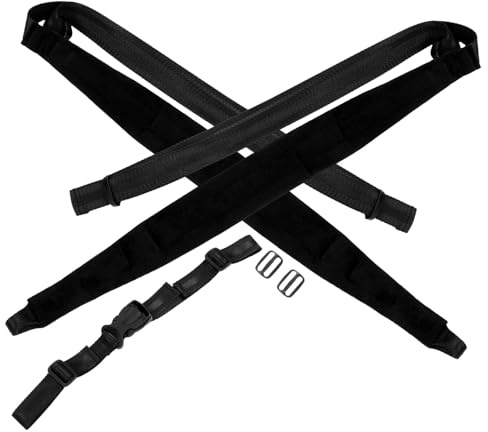 Hemobllo Adjustable Accordion Strap for Comfortable Playing for 16-72 Bass Accordions Ergonomic Design Replacement Nylon Webbing Harness with Plush and Epe Padding