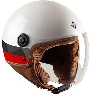 A.C. Milan - Casco Blanco El'Jettin 6.0 Tucano Urbano, Devil, Producto Oficial, S