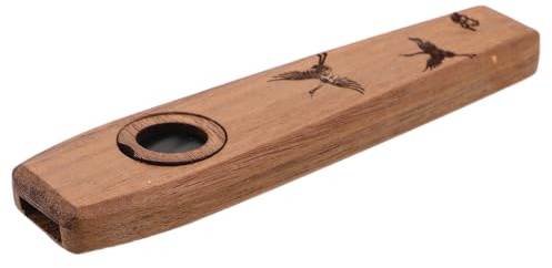 DECORNIJIA Kazoo de Madera con Sonido Claro, Instrumento de Viento para Adultos y Profesionales