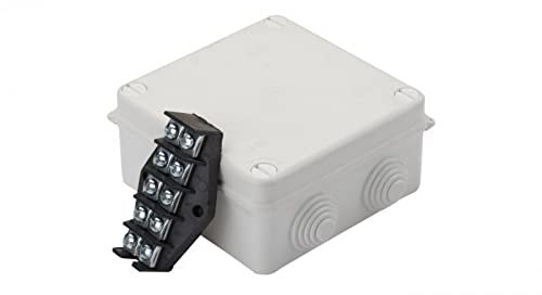 Abzweigdose mit Klemmen 5-läufig für Cu bis 10mm2 IP55 weiß PK-4 135x135x65 0233-01 Elektro-plast Aufleger 5901130484195