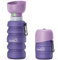pecute Hundewasserflasche, Faltbare Trinkflasche Hunde für Unterwegs, Sicher, Ungiftig, Haustierwasserflasche, Geeignet für Hundereisen im Freien, Training und Andere Outdoor-Aktivitäten,Lila