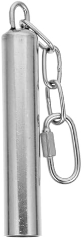 TOPBATHY Giocattolo per Uccelli Campanellino in Acciaio Inox, Giocattolo per Pappagalli di Medie e Grandi Dimensioni, Accessorio da Appendere per Gabbie di Parrocchetti e Calopsitte, Gioco